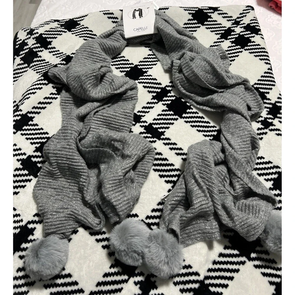 Capelli New York Scarf Grey NWT
